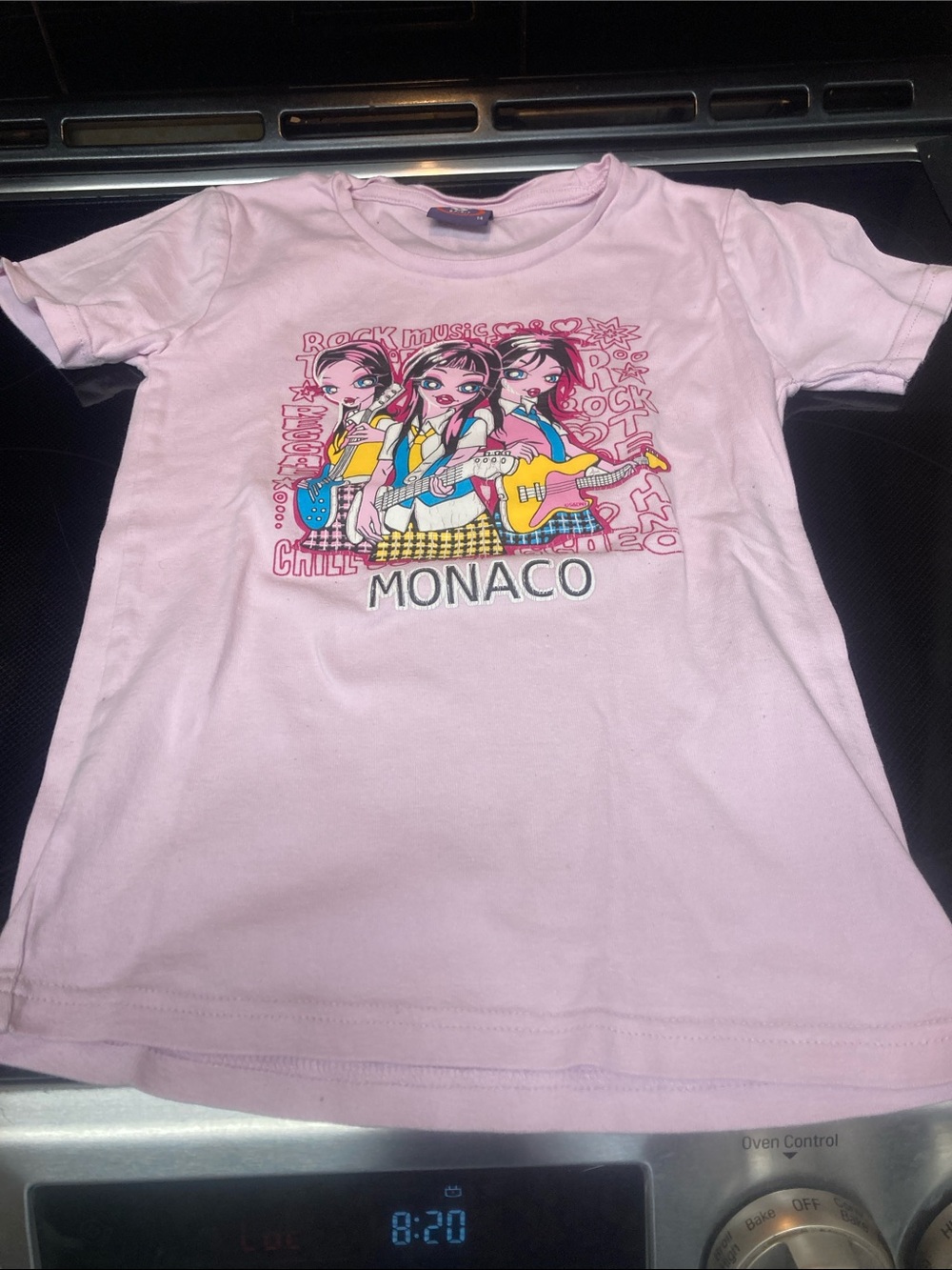 Spirit Pink Kids Tee with Multicolor Band Graphic